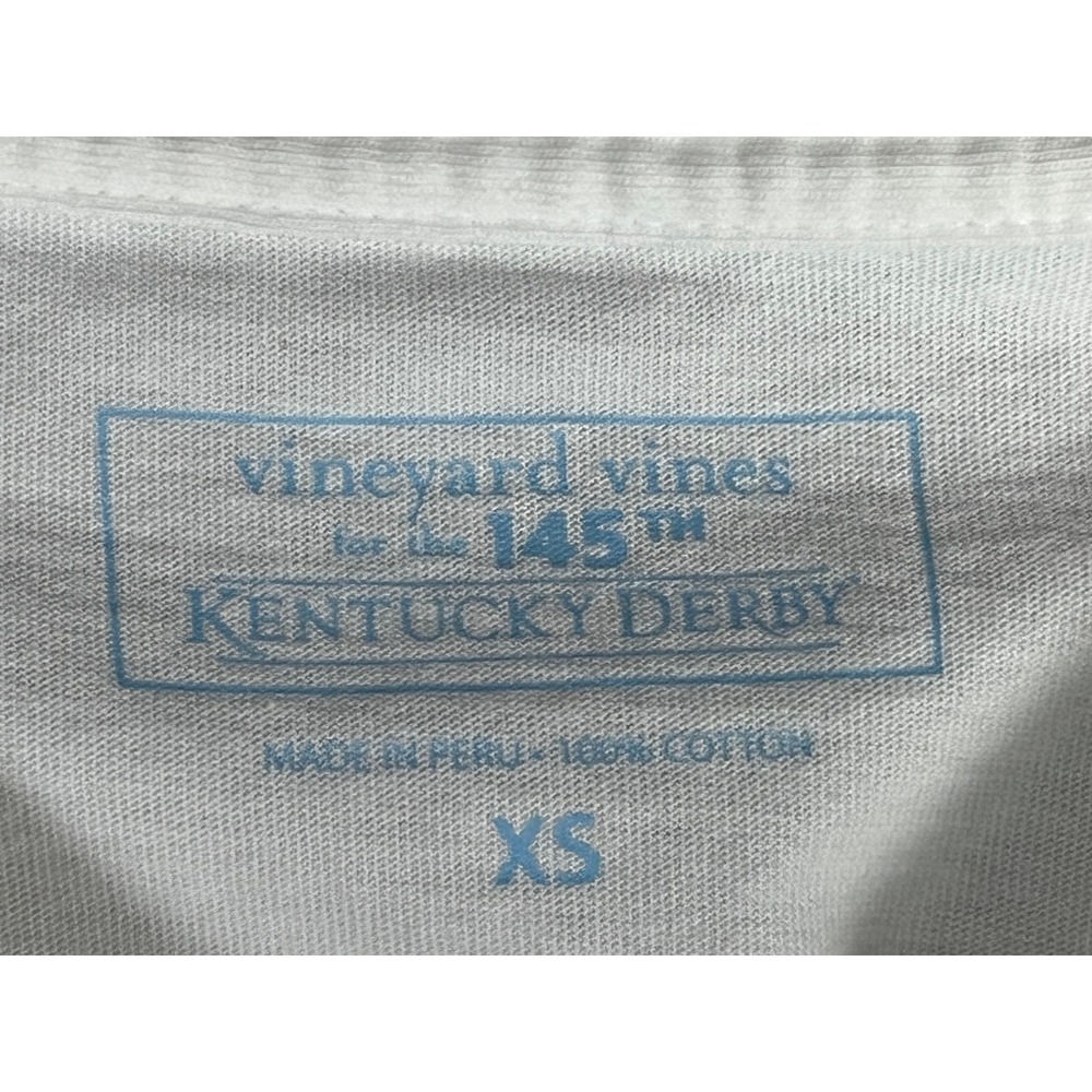 Vineyard Vines Mens Kentucky Derby 145th LS T-Shirt Long Sleeve Pocket Tee XS - Picture 7 of 8
